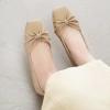 Giày búp bê nữ DILY mũi vuông đính nơ thanh lịch, đế bệt êm ái cao 1cm - 399.000₫ 9