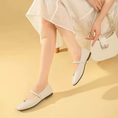 Giày búp bê nữ Exull cao cấp đẹp công sở 2p da mềm êm chân - Giá rẻ 450k
