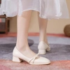 Giày búp bê nữ gót vuông 4p size 34-40 - Kịp Tết, nơ xinh xắn, giảm giá 399k 4
