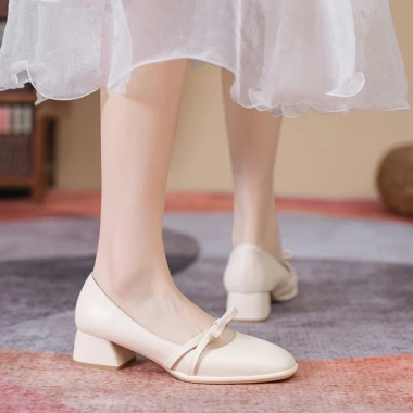 Giày búp bê nữ gót vuông 4p size 34-40 - Kịp Tết, nơ xinh xắn, giảm giá 399k