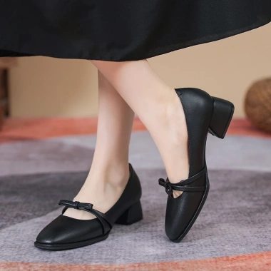 Giày búp bê nữ gót vuông 4p size 34-40 - Kịp Tết, nơ xinh xắn, giảm giá 399k 5 Giày búp bê nữ gót vuông 4p size 34-40 - Kịp Tết, nơ xinh xắn, giảm giá 399k 5