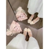 Giày búp bê nữ Hàn Quốc đính hoa trà, dây ngọc - Đế cao 4cm sang trọng tiệc, làm, dự cưới 5