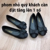 Giày búp bê nữ mũi tròn chất vải nơ kép bánh bèo phom nhỏ tăng 1size Giá 100k