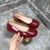 Giày búp bê nữ mũi tròn da bóng mềm, đế dẻo êm chân, size lớn hơn 1 giảm còn 129k 4