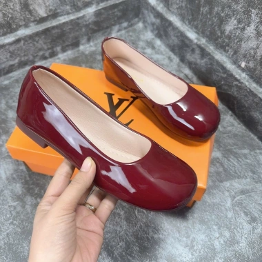 Giày búp bê nữ mũi tròn da bóng mềm, đế dẻo êm chân, size lớn hơn 1 giảm còn 129k