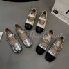 Giày búp bê nữ mũi tròn đế bằng mix hai màu siêu hot, chuẩn QC êm chân - 229k 3