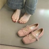 Giày búp bê nữ mũi vuông kiểu Mary Jane nơ xinh, đế bằng - Giá chỉ 139.000 VND 2