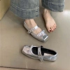Giày búp bê nữ mũi vuông kiểu Mary Jane nơ xinh, đế bằng - Giá chỉ 139.000 VND 5