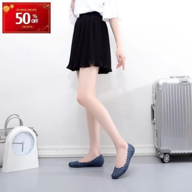 Giày Búp Bê Nữ Nhựa Họa Tiết Hoa Cao Cấp 3fashion - FreeShip, 400k, Tặng Nước Hoa