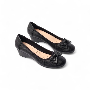 Giày Búp Bê Pixie X461 Đế Xuồng 5cm Da Thật Êm Chân - Đen Giá Chỉ 349.000₫