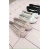 Giày Búp Bê Ren Dạ Tweed Đính Nơ Ngọc Hot Trend - Đen Trắng Hồng 620k Giảm 19% 4