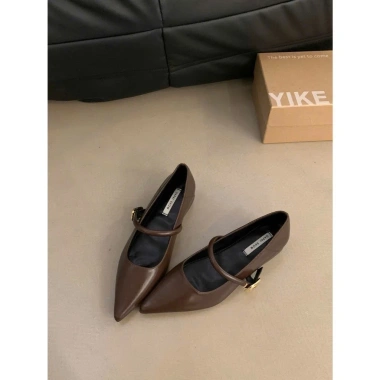 Giày Búp Bê SunHigh Mũi Nhọn Quai Ngang Khóa Đế 4P LT39 Giá 201.959 - Ưu đãi 5