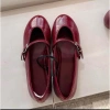 Giày búp bê Z mũi tròn quai khoá ngang đỏ đô, đế bệt 1cm, phong cách Mary Jane năng động - Giá chỉ 269.000₫ 6