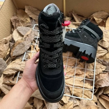 Giày Cao Cổ Tamaris Black Đi Tuyết Zipper Chống Nước Lót Lông Ấm Chống Trơn 945k