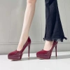 Giày cao gót 288-1 da bóng, 12cm cao, đế lý nhã, chính hãng - giảm giá 579k 10