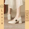 Giày cao gót 5 phân Mary Jane quai ngang khóa vuông Luvia 170CG, chân gầy lùi 1 size, 229k