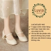 Giày cao gót 5 phân Mary Jane quai ngang khóa vuông Luvia 170CG, chân gầy lùi 1 size, 229k 3
