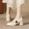 Giày cao gót 5 phân Mary Jane quai ngang khóa vuông Luvia 170CG, chân gầy lùi 1 size, 229k 6