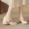 Giày cao gót 5 phân Mary Jane quai ngang khóa vuông Luvia 170CG, chân gầy lùi 1 size, 229k 7