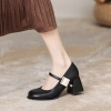 Giày cao gót 5 phân Mary Jane quai ngang khóa vuông Luvia 170CG, chân gầy lùi 1 size, 229k 9