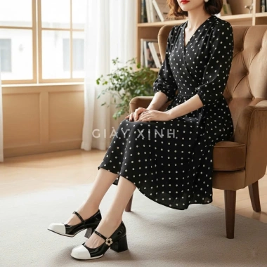 Giày cao gót 5P Mary Jane G116 đế đúp cao su non da mềm - Giá chỉ 195.000₫ 4 Giày cao gót 5P Mary Jane G116 đế đúp cao su non da mềm - Giá chỉ 195.000₫ 4