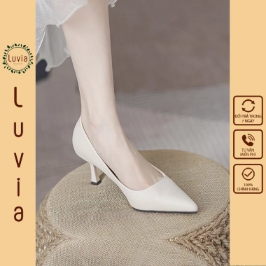 Giày cao gót 7 phân gót nhọn Luvia 158CG – thiết kế đơn giản, form rộng, phù hợp chân gầy, 191,100₫