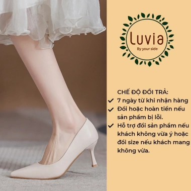 Giày cao gót 7 phân gót nhọn Luvia 158CG – thiết kế đơn giản, form rộng, phù hợp chân gầy, 191,100₫