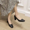 Giày cao gót 7 phân mũi vuông Annmodels gót nhỏ thời trang công sở giá 290k 9