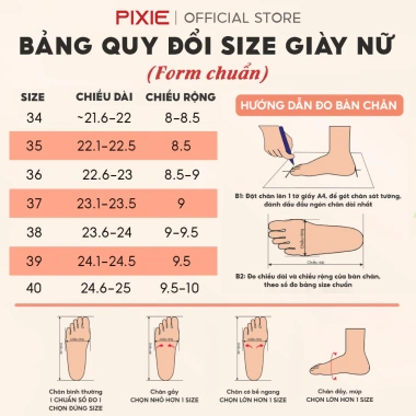 Giày Cao Gót 7cm Da Bóng Đế Vuông Thon Mica Pixie X554 - Giá 309.000₫ 9