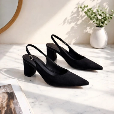 Giày cao gót 7cm mũi nhọn Metallic Slingback MARIS SLB79 - trẻ trung công sở, 349.000₫