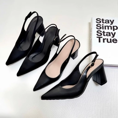Giày cao gót 7cm mũi nhọn Metallic Slingback MARIS SLB79 - trẻ trung công sở, 349.000₫