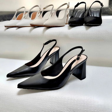 Giày cao gót 7cm mũi nhọn Metallic Slingback MARIS SLB79 - trẻ trung công sở, 349.000₫