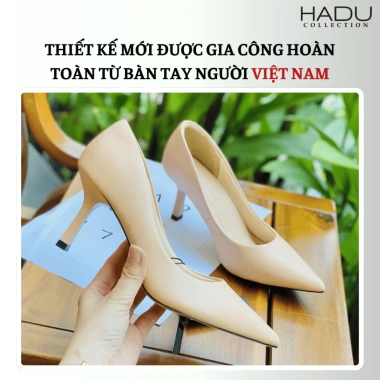 Giày Cao Gót 7P Bít Mũi Công Da Mềm G Lót Khử Mùi Êm Ái - Giá 266.475 VND