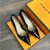 Giày cao gót 7p gót kín da bóng nhẹ mềm mũi nhọn - chất xịn cao cấp, full hộp, giá 229k 2