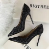 Giày cao gót BIGTREE 9.219-1 - Kim tuyền sequin, size lớn, gót nhọn, chính hãng 509k 6