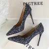 Giày cao gót BIGTREE 9.219-1 - Kim tuyền sequin, size lớn, gót nhọn, chính hãng 509k 7