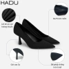 Giày Cao Gót Công Sở 7P Bít Mũi HADU G760 Da Mềm, Lót Múi Êm, Chính Hãng, Bảo Hành 24T 3