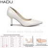 Giày Cao Gót Công Sở 7P Bít Mũi HADU G760 Da Mềm, Lót Múi Êm, Chính Hãng, Bảo Hành 24T 4