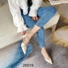 Giày cao gót công sở da mềm quai đá ngang, hở gót mũi nhọn, gót 5cm - giảm giá 135k 3