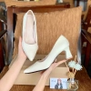 Giày Cao Gót Công Sở Mũi Nhọn Da Cao Cấp Size 35-42, Đệm Mút Êm, Gót Vuông 3-7p Giá 286k 3