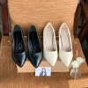Giày Cao Gót Công Sở Mũi Nhọn Da Cao Cấp Size 35-42, Đệm Mút Êm, Gót Vuông 3-7p Giá 286k 5