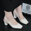 Giày Cao Gót Công Sở Mũi Vuông Bóng Mềm 5-7cm Giày Bánh Bèo SandalROSIE 225k 2
