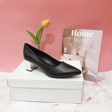 Giày cao gót công sở nữ gót vuông 5cm da thật êm mềm - Full box, chỉ 350.000₫ 4