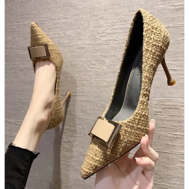 Giày cao gót dạ mũi nhọn 8cm công sở - Dự tiệc, giảm tới 23% chỉ 280k