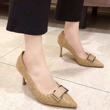 Giày cao gót dạ mũi nhọn 8cm công sở - Dự tiệc, giảm tới 23% chỉ 280k 3 Giày cao gót dạ mũi nhọn 8cm công sở - Dự tiệc, giảm tới 23% chỉ 280k 3