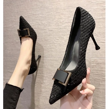 Giày cao gót dạ mũi nhọn 8cm công sở - Dự tiệc, giảm tới 23% chỉ 280k