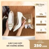 Giày Cao Gót Đá Vuông Đồng Gót 5-7cm Da Trơn Siêu Xịn - Thời Thượng Giá 374k
