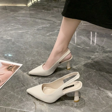 Giày cao gót đế nhọn nữ công sở hở lưng - Phong cách đa năng, giá chỉ 159.000₫