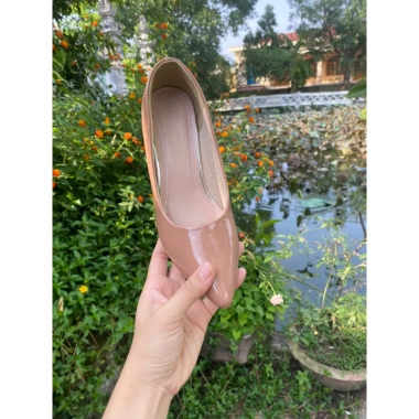Giày cao gót đế trụ da bóng công sở size 35-42, giảm còn 149k 5