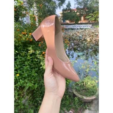 Giày cao gót đế trụ da bóng công sở size 35-42, giảm còn 149k 9